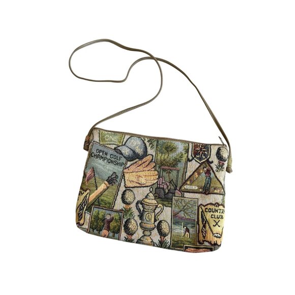 BAGS BY PINKY Country Club Golf Vintage Crossbody Bag - Picture 8 of 8